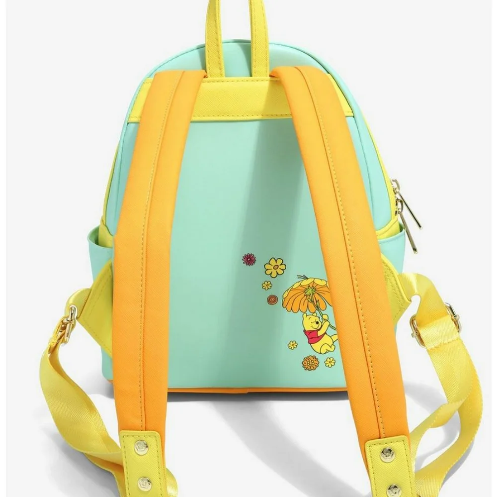 Loungefly Winnie the Pooh embroidered floral backpack and cardholder